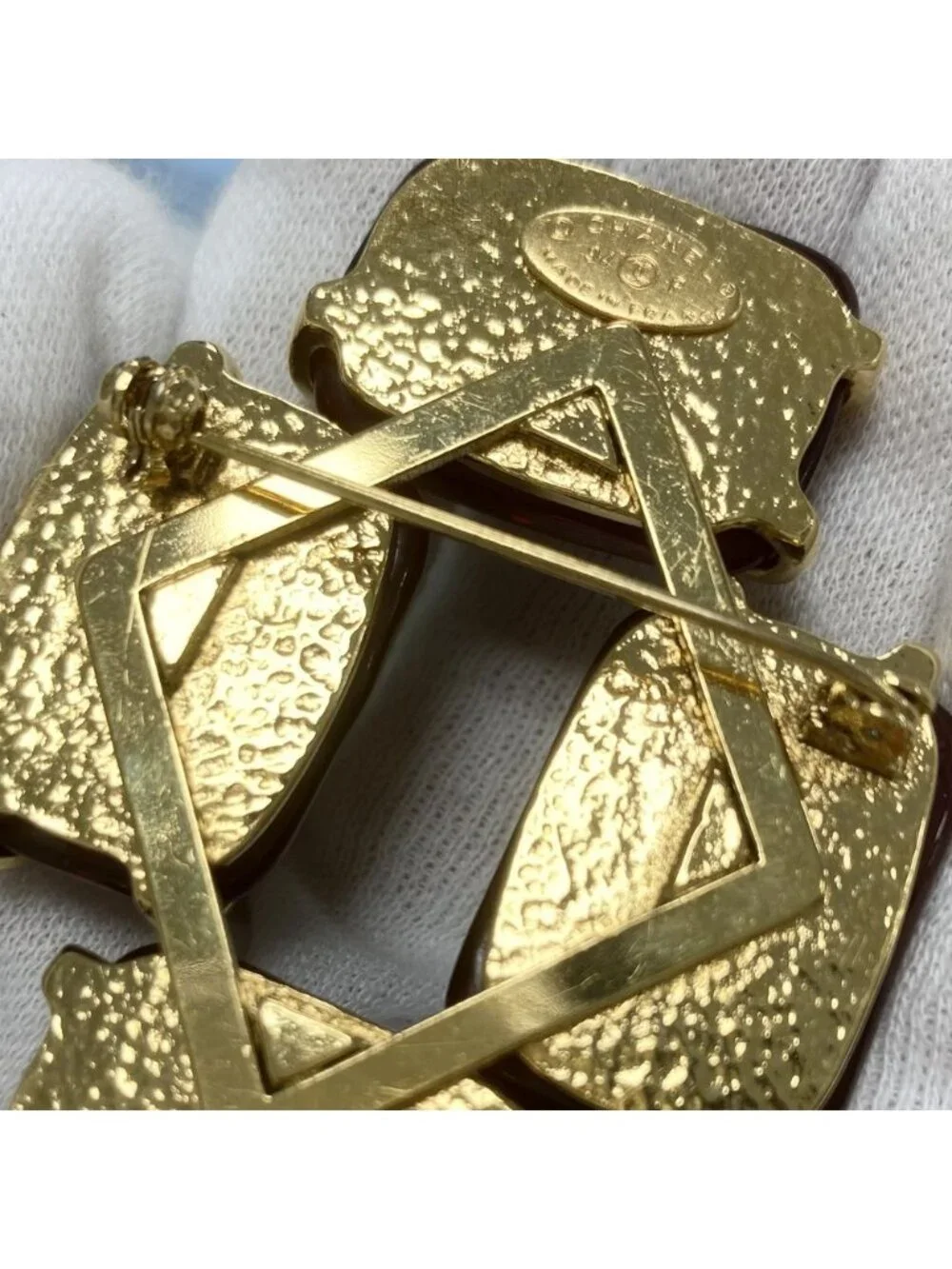 CHANEL name brooch